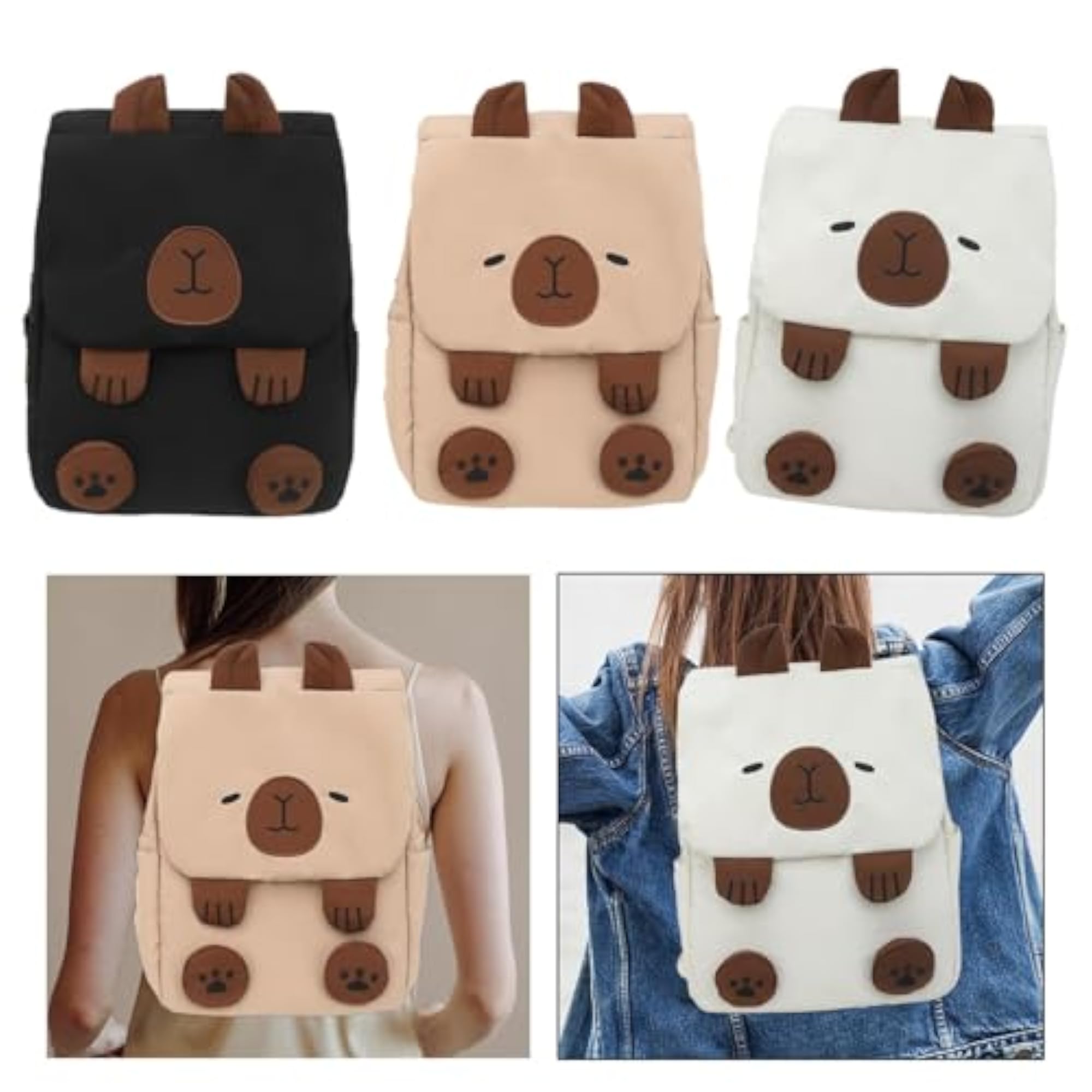 Cute Capybara Lightweight Backpack for Outdoor Activities